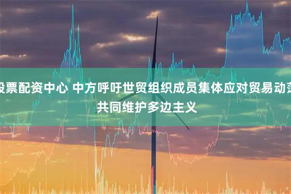 股票配资中心 中方呼吁世贸组织成员集体应对贸易动荡 共同维护多边主义