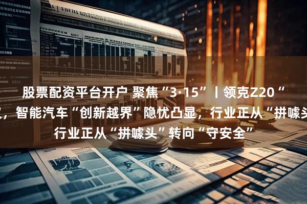 股票配资平台开户 聚焦“3·15”丨领克Z20“关灯门”引发热议,智能汽车“创新越界”隐忧凸显,行业正从“拼噱头”转向“守安全”